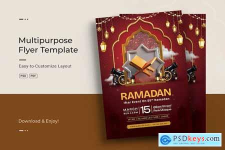 Ramadan Iftar Party Invitation Flyer Template GR3M2NM