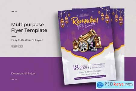 Ramadan Iftar Party Celebration Flyer Template REQA6KT