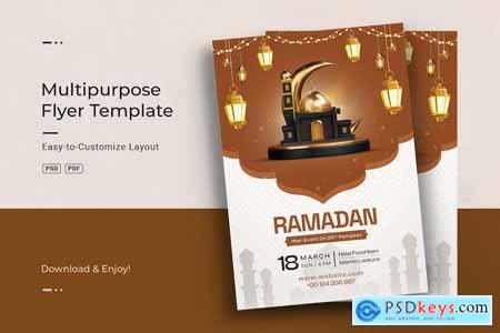 Ramadan Iftar Party Invitation Flyer Template TS2SPE4