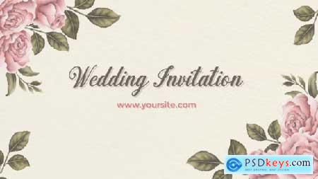 Romantic Wedding Invitation 50620825