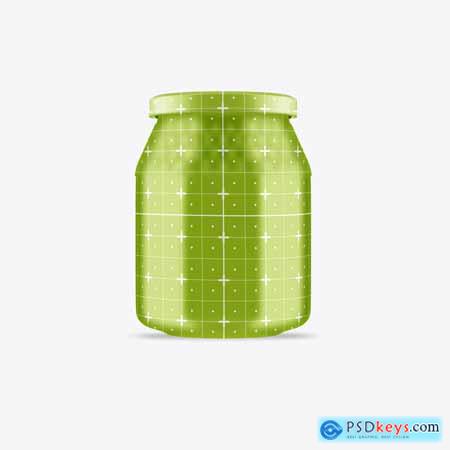 Honey Glass Jar Mockup