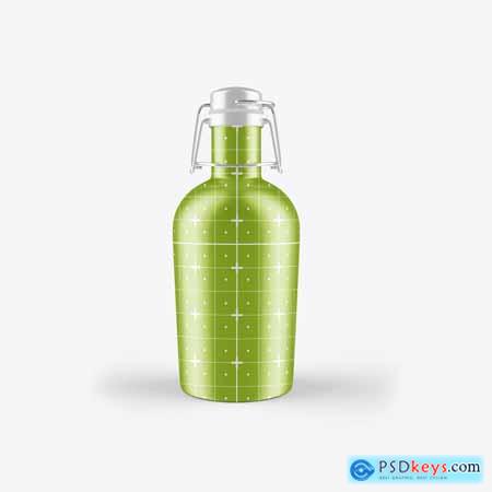 Metallic Thermo Bottle Mockup