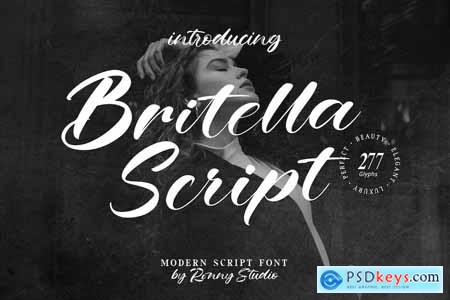 Britella Script - Modern Script Font