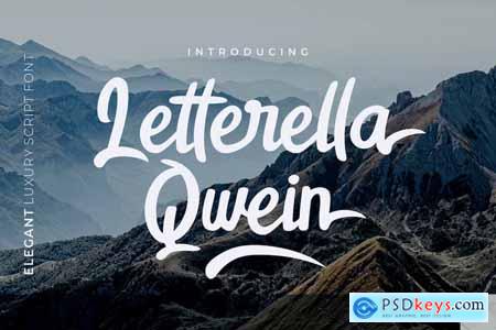 Letterella Qwein Luxury Script Font