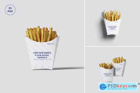 French Fries Packaging Mockup