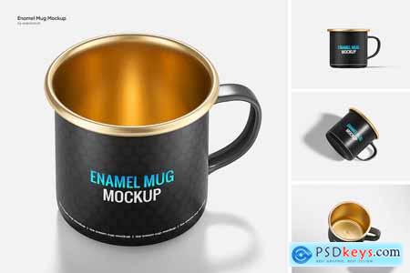 Enamel Mug Mockup VBFEEY9