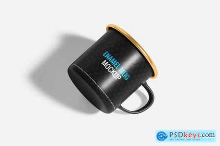 Enamel Mug Mockup VBFEEY9