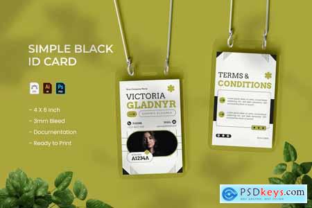 Simple Black - ID Card
