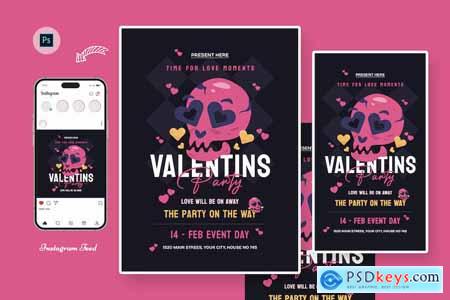 Chocolate Valentines Day Flyer Template
