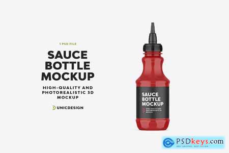 Sauce Bottle Mockup QW32ZR6