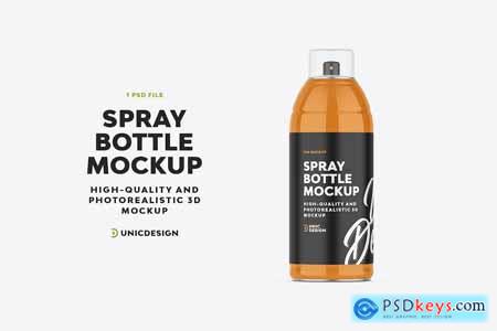 Spray Bottle Mockup 3UCVHPH