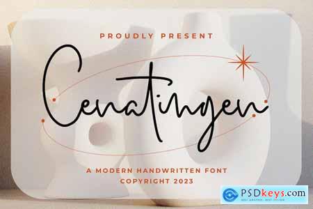 Cenatingen - Monoline Font