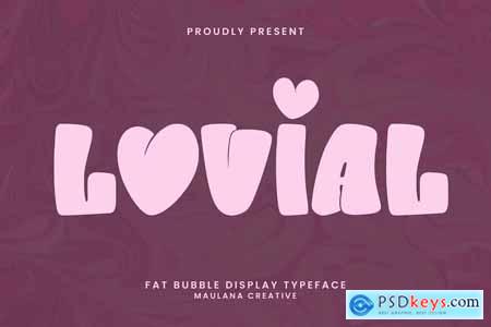 Lovial Fat Bubble Display Typeface