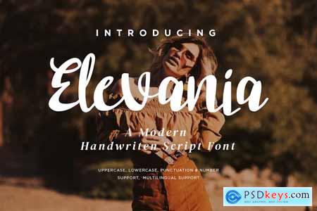 Elevania - Modern Script fonts