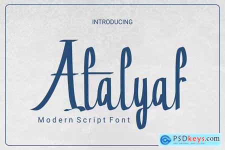 Atalyaf - Modern Script Font