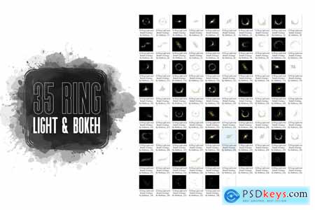 Golden Halo light ring maternity overlays PNG