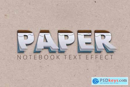 Notebook Text Effect