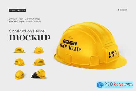 Construction Safety Helmet Mockup