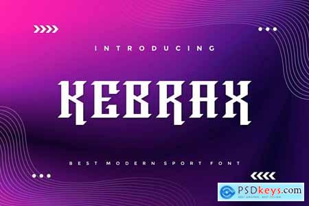 Kebrax - Modern Sport Font