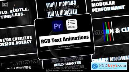 RGB Text Animations For Premiere Pro 50727975