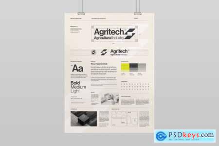 Brand Guideline Poster Template