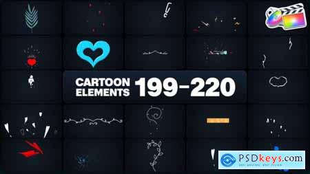 Cartoon Elements for FCPX 50381597