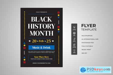 Black History Month Flyer 8SKYMJ7