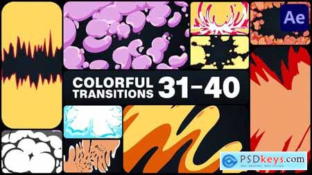 Colorful Cartoon Transitions for After Effects 50804444
