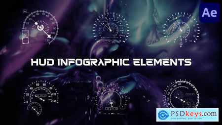 HUD Infographic Elements for After Effects 50786428