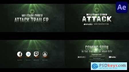 Military Cyber Attack Trailer for After Effects 50821681