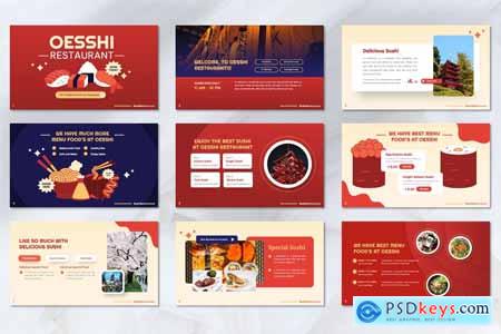 Oesshi - Japanese Food Powerpoint Templates