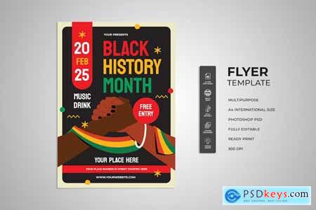 Black History Month Flyer WT4PUTP