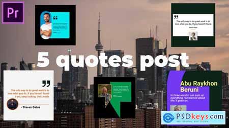 Quotes Post Pack MOGRT for Premier Pro 50690009