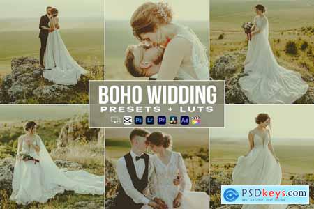 Boho Wedding Presets And luts Videos Premiere Pro