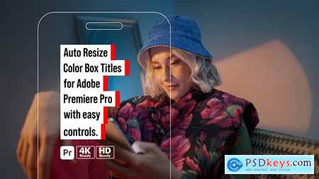 Auto Resize Color Box Titles for Premiere Pro 50744516