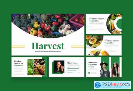 Harvest  Organic Food Powerpoint Template