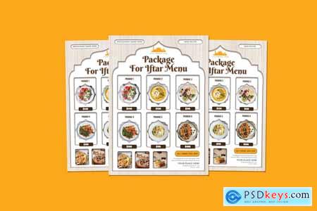 Package Iftar Menu Flyer