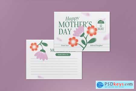 White Floral Mother's Day Greeting Card