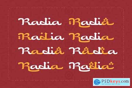 Radia - An Arabic Style Typeface