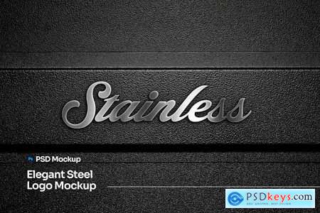 Elegant Steel Logo Mockup