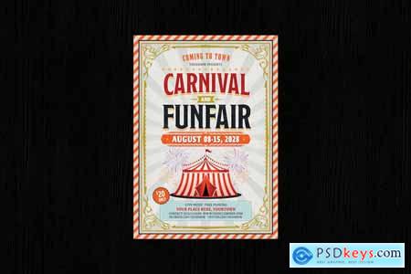 Carnival & Fun Fair, Circus Flyer