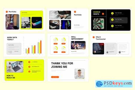 CV Resume Portfolio - Powerpoint Templates