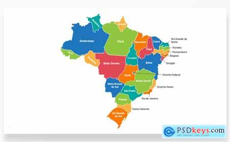 Brazil Maps PowerPoint Templates
