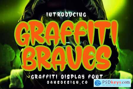 GRAFFITI BRAVES Modern Display Graffiti Font