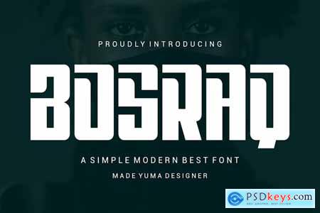 Bosraq - Logotype Display Font