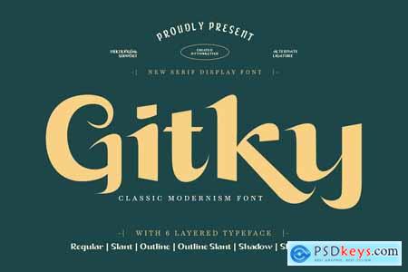Gitky - Display Font
