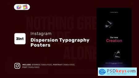 Instagram Dispersion Typography Posters for Apple Motion and FCPX 50706956