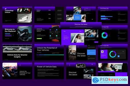 Vehicle AI technology PowerPoint Template