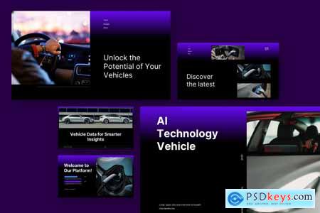 Vehicle AI technology PowerPoint Template