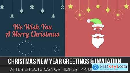 Christmas New Year Greeting & Invitation 20978880